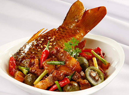 cá chép nấu hồ lô